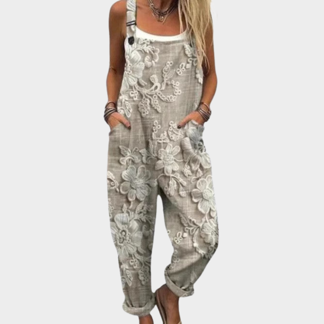Slate Grey Adjustable-Strap Dungarees
