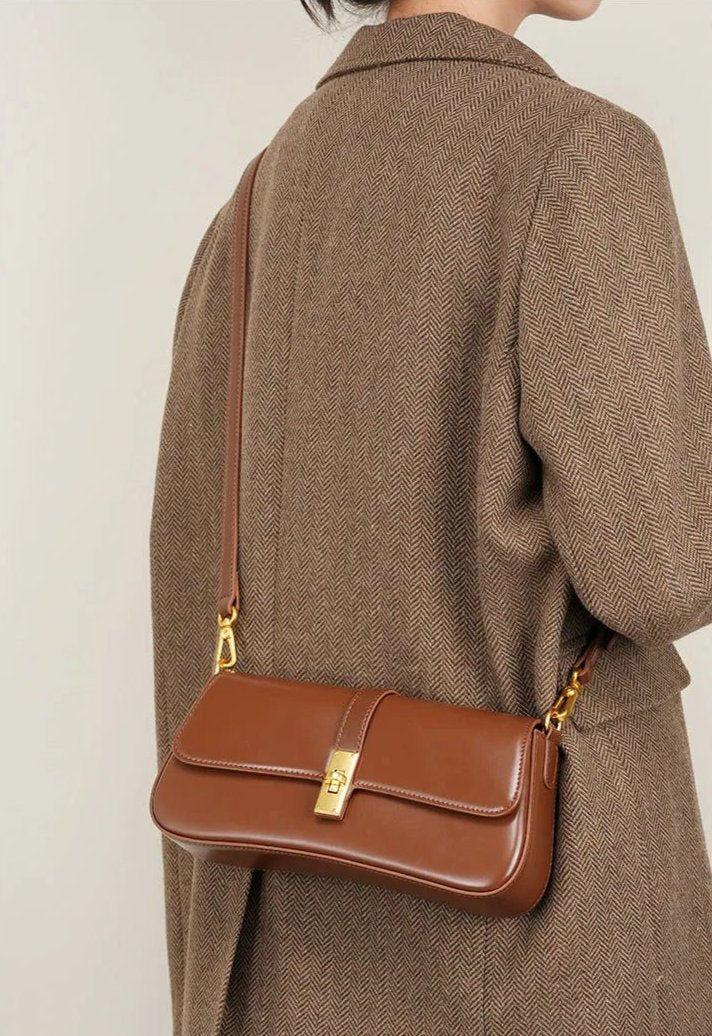 Luxe Leather Shoulder Bag for Women - Stylish Everyday Handbag