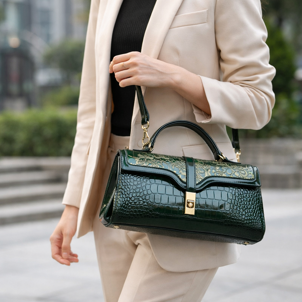 Handcrafted Leather Tote Bag - Stylish Everyday Handbag for Women