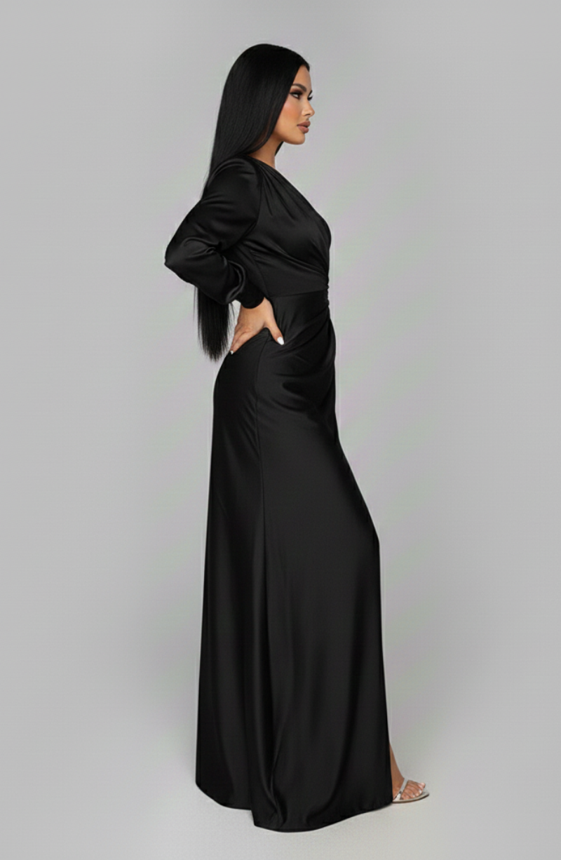 Elegant Maxi Dress with Refined Silhouette for Special Occasions