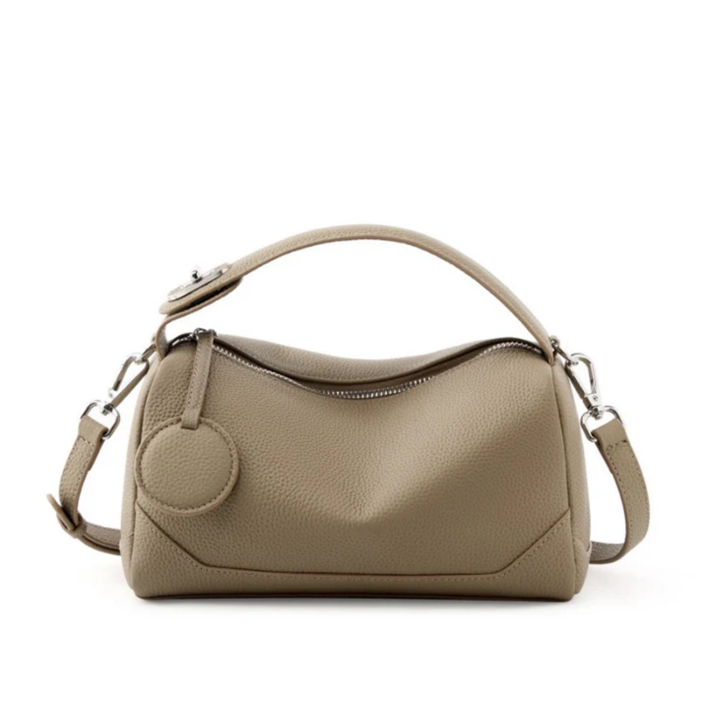 Genuine Leather Boston Bag - Stylish Travel Tote for Men and Women