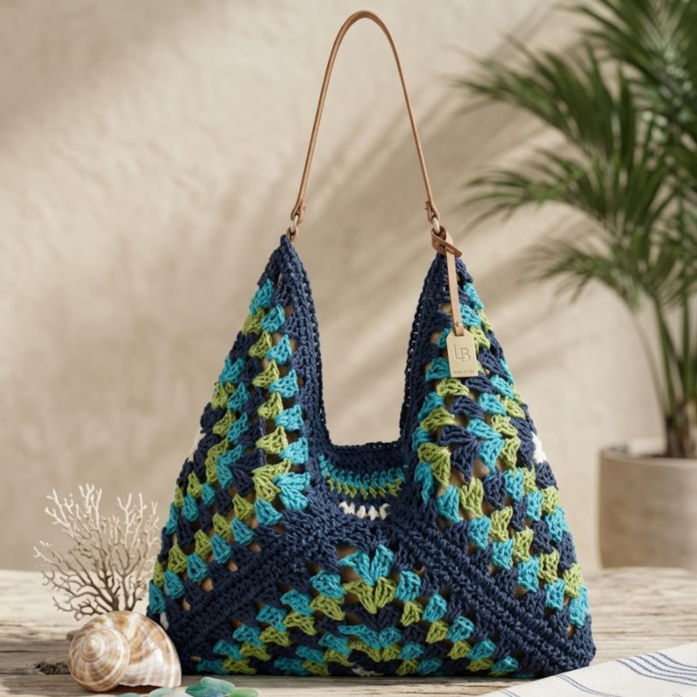 Bohemian Braided Straw Tote Bag – Eco-Friendly Summer Accessory