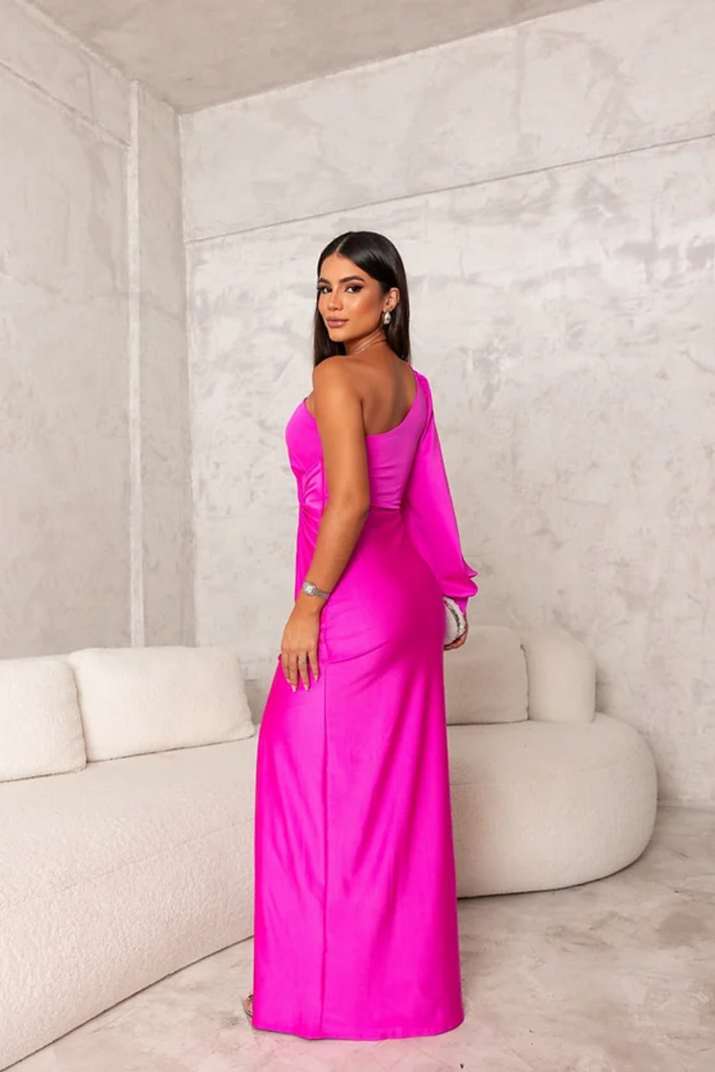 One-Shoulder Maxi Dress | Elegant Evening Gown | Formal Wear for Special Occasions