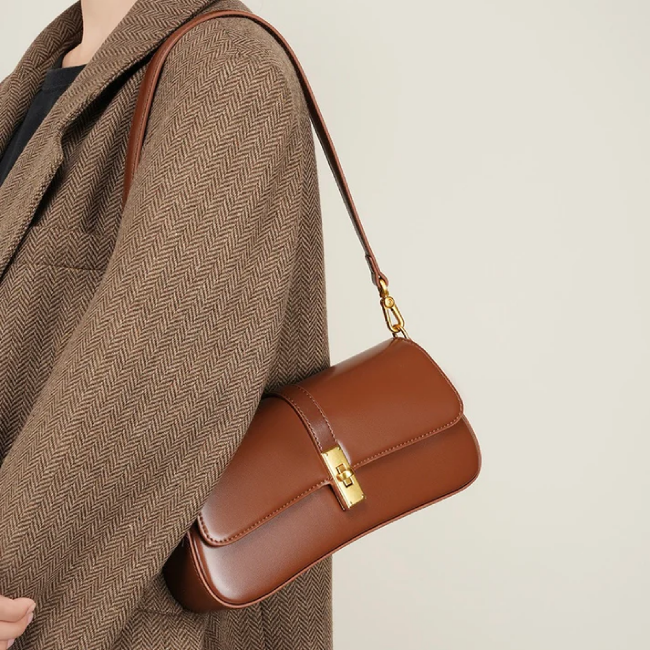 Genuine Leather Vintage Crossbody Shoulder Bag for Everyday Use