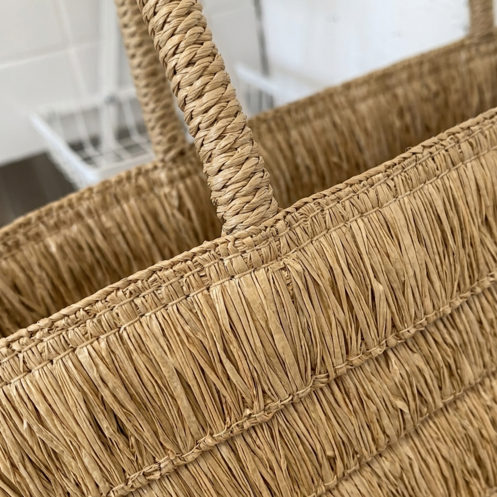 Woven Tote Shoulder Bag - Sustainable Summer Style for Everyday Use