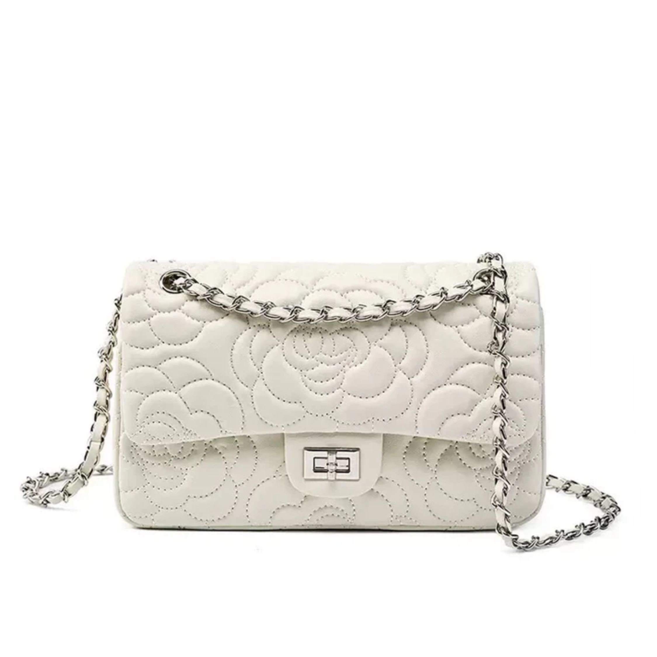 Genuine Sheepskin Crossbody Bag with Chain Strap for Everyday Use