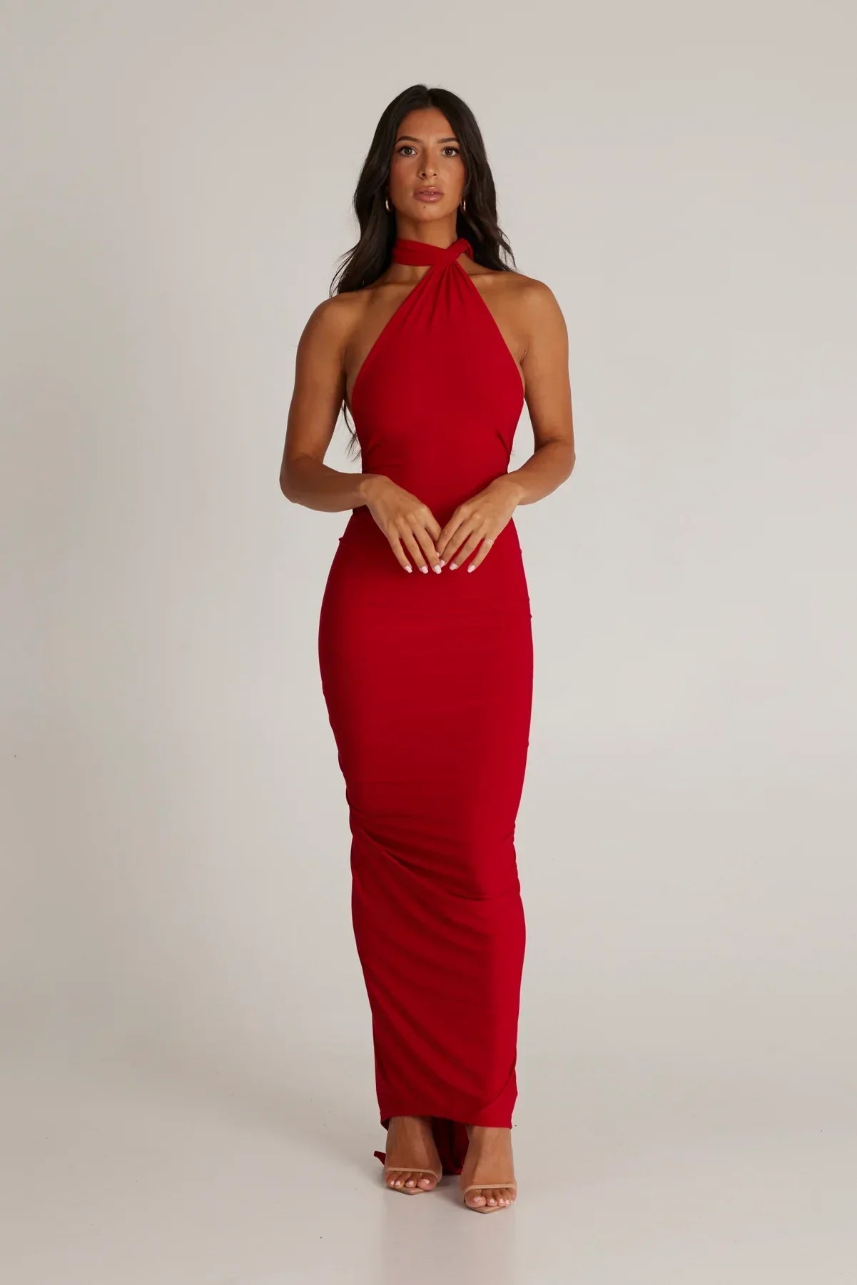 Maxi Dress with Sash Detail | Modern Design for Casual or Formal Wear