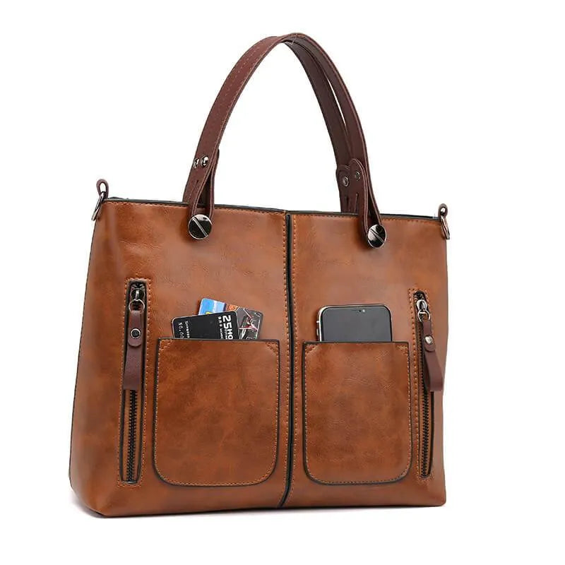 Luxe Leather Crossbody Bag - Stylish and Versatile Everyday Accessory
