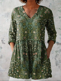 Everyday Elegance – Fluid V-Neck Long Blouse