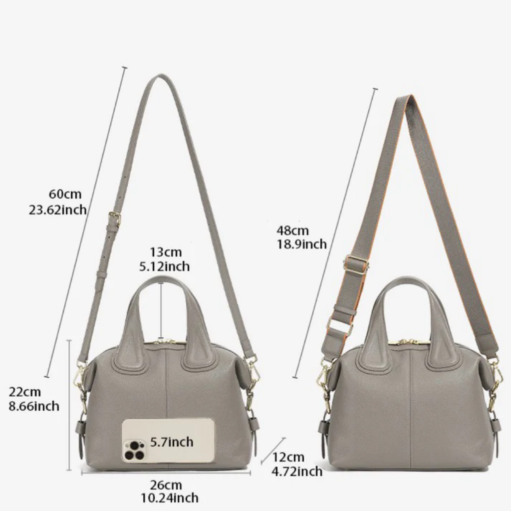 Genuine Leather Crossbody Shoulder Bag for Everyday Use - Versatile Design