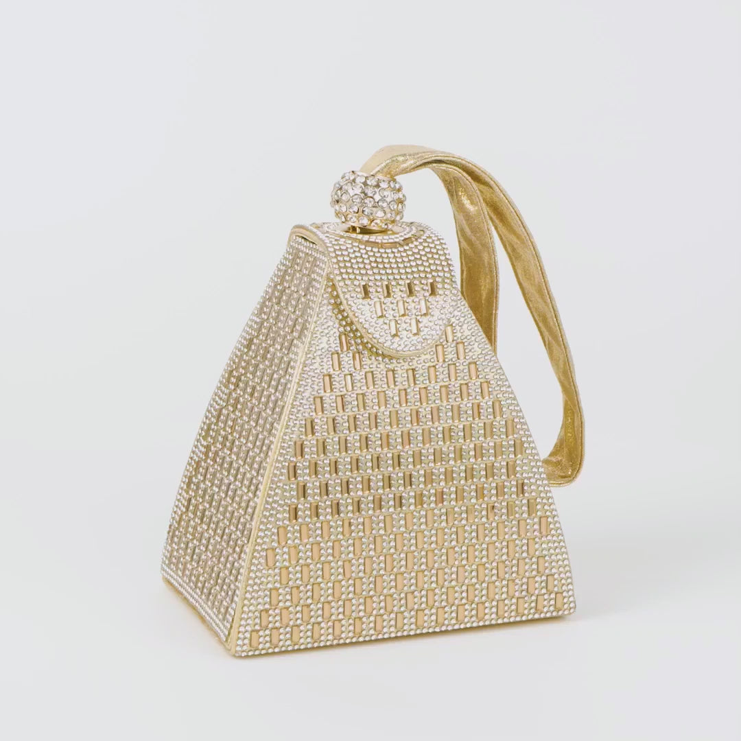 Crystal Evening Handbag - Chic Luxury Design for Formal Events