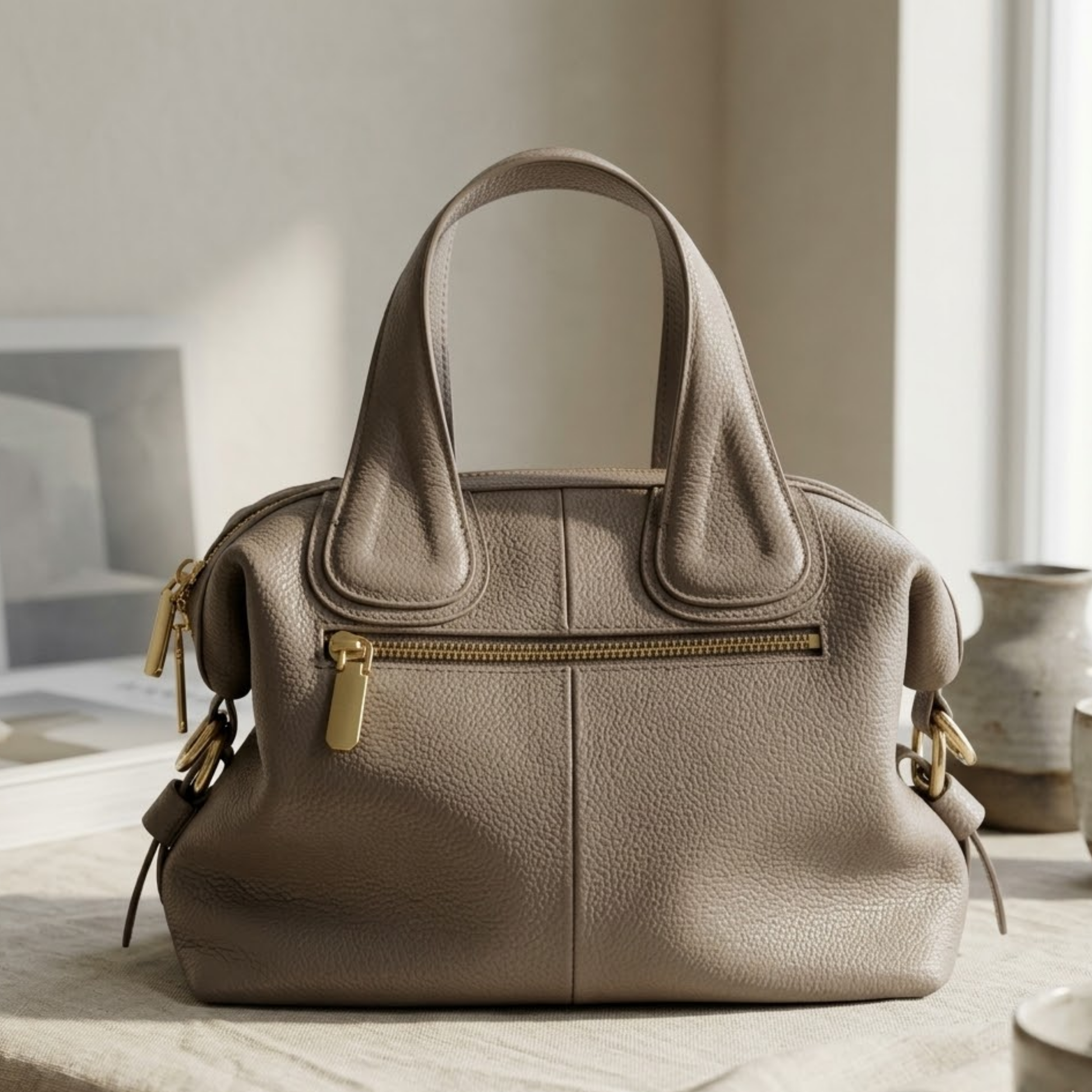 Genuine Leather Crossbody Shoulder Bag for Everyday Use - Versatile Design