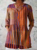 Everyday Elegance – Flowing V-Neck Long Blouse