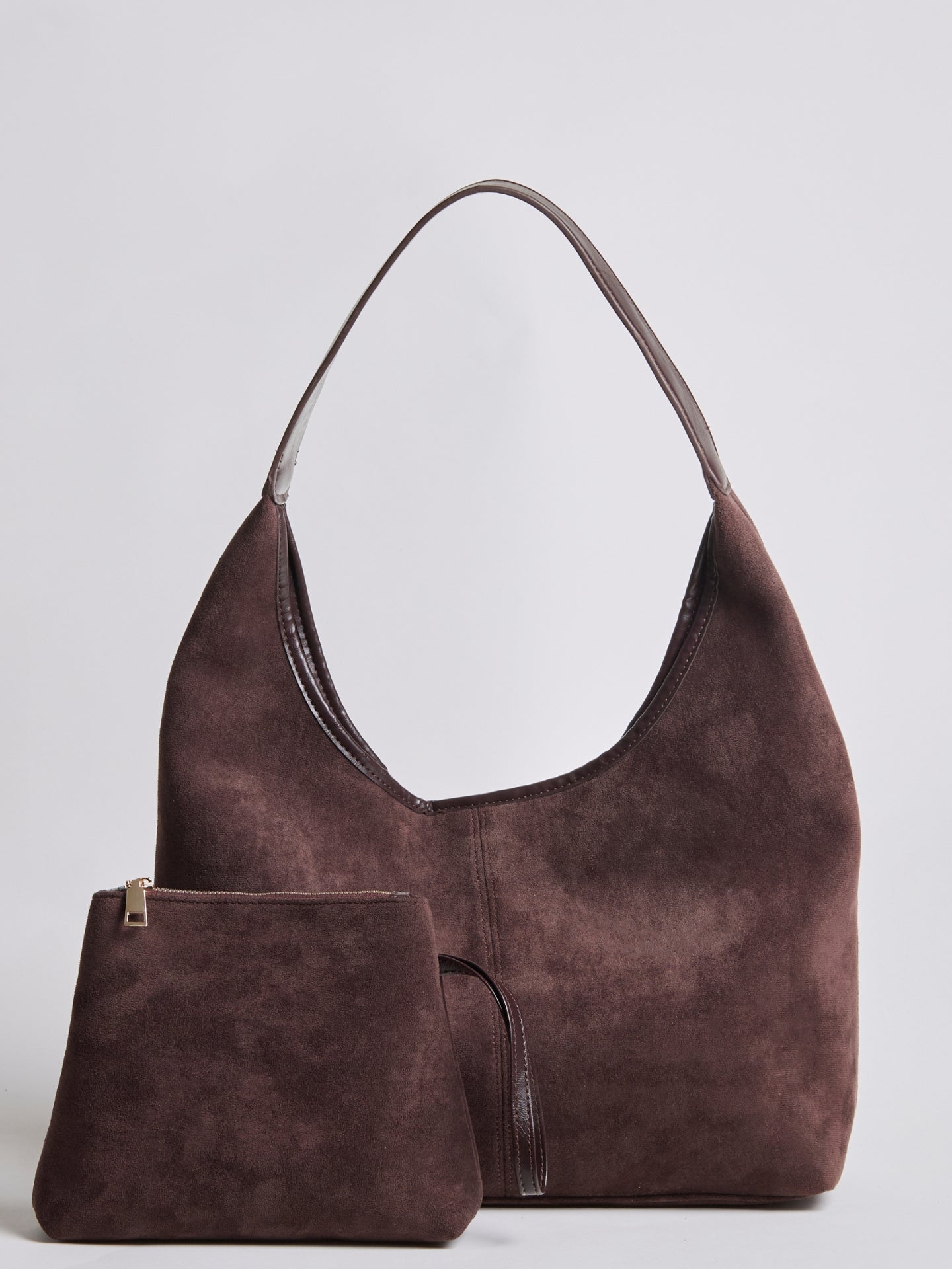 Vegan Leather Half-Moon Tote Bag - Stylish and Versatile Handbag for Everyday Use