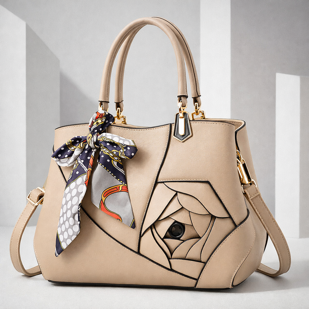 Fleuria Leather Tote Bag – Stylish Everyday Handbag
