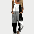 Monochrome Print Relaxed Dungarees