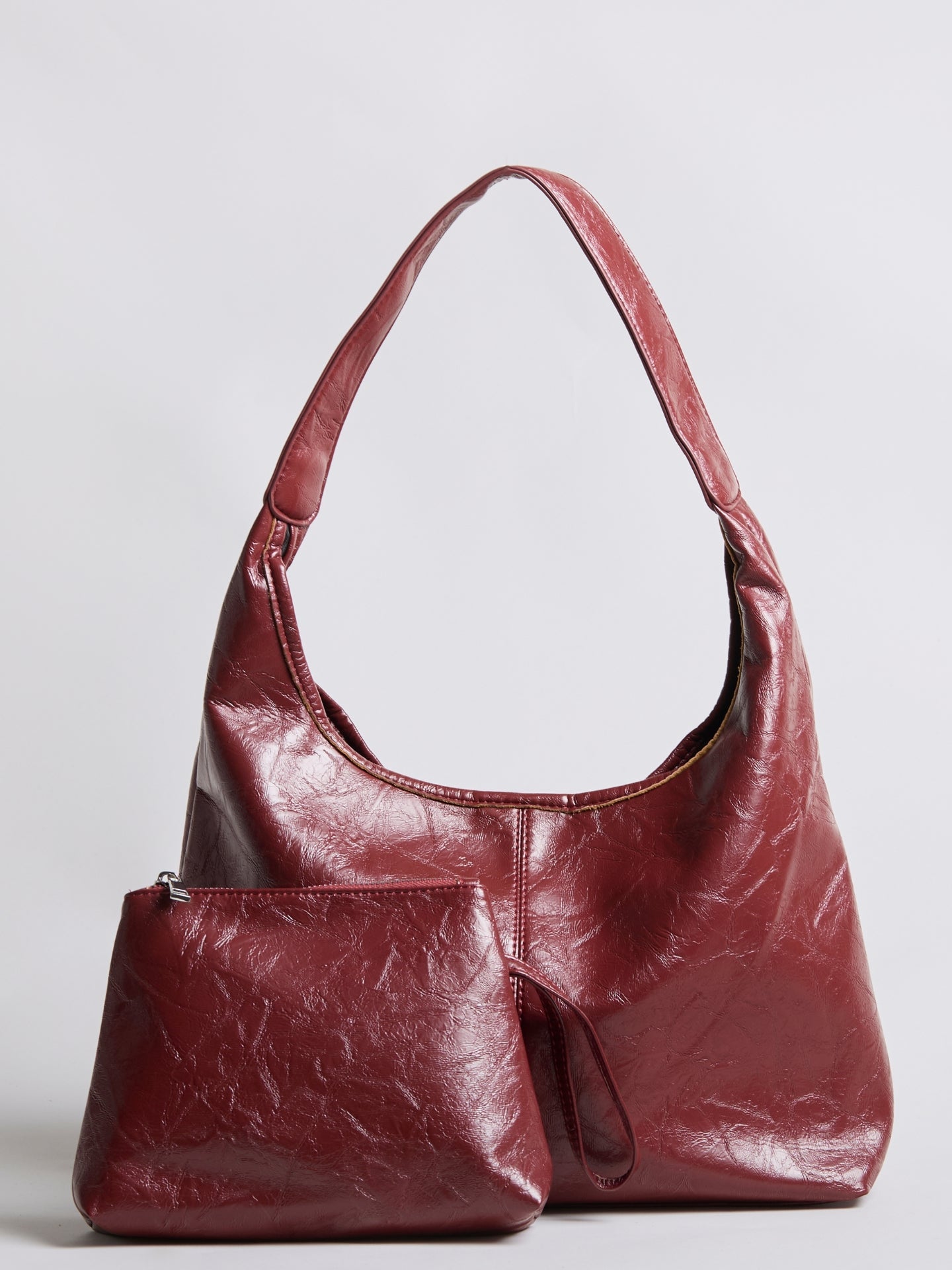 Distressed Vegan Leather Tote Bag for Everyday Use - Stylish and Durable
