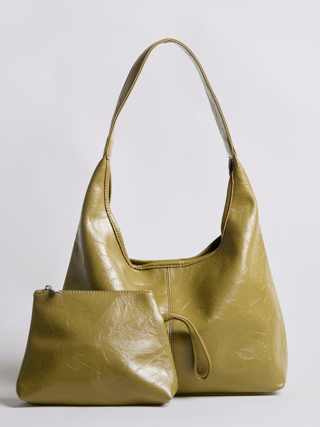 Distressed Vegan Leather Tote Bag for Everyday Use - Stylish and Durable