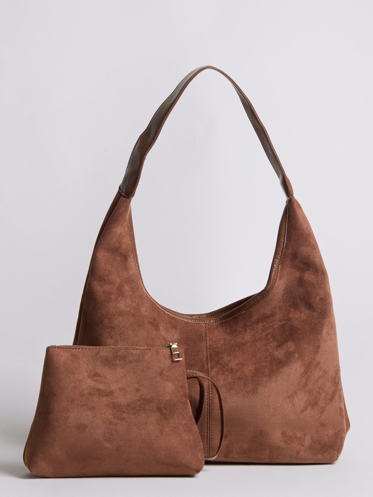 Vegan Leather Half-Moon Tote Bag - Stylish and Versatile Handbag for Everyday Use