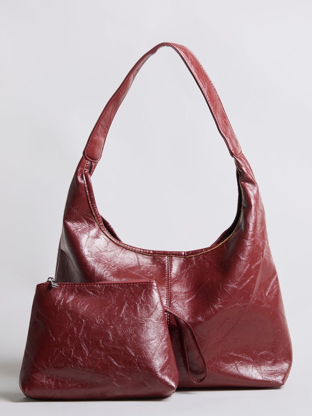 Distressed Vegan Leather Tote Bag for Everyday Use - Stylish and Durable