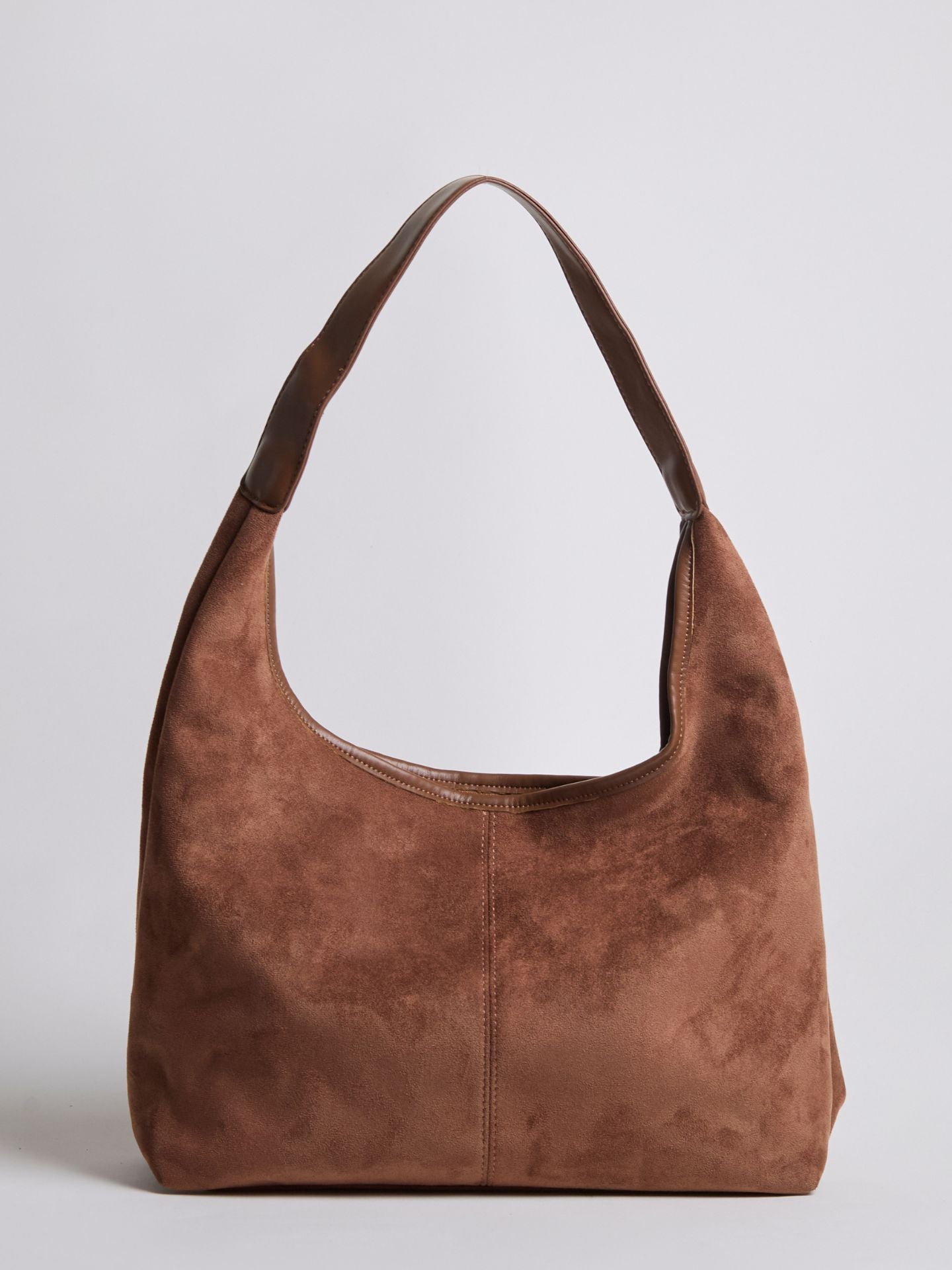 Vegan Leather Half-Moon Tote Bag - Stylish and Versatile Handbag for Everyday Use