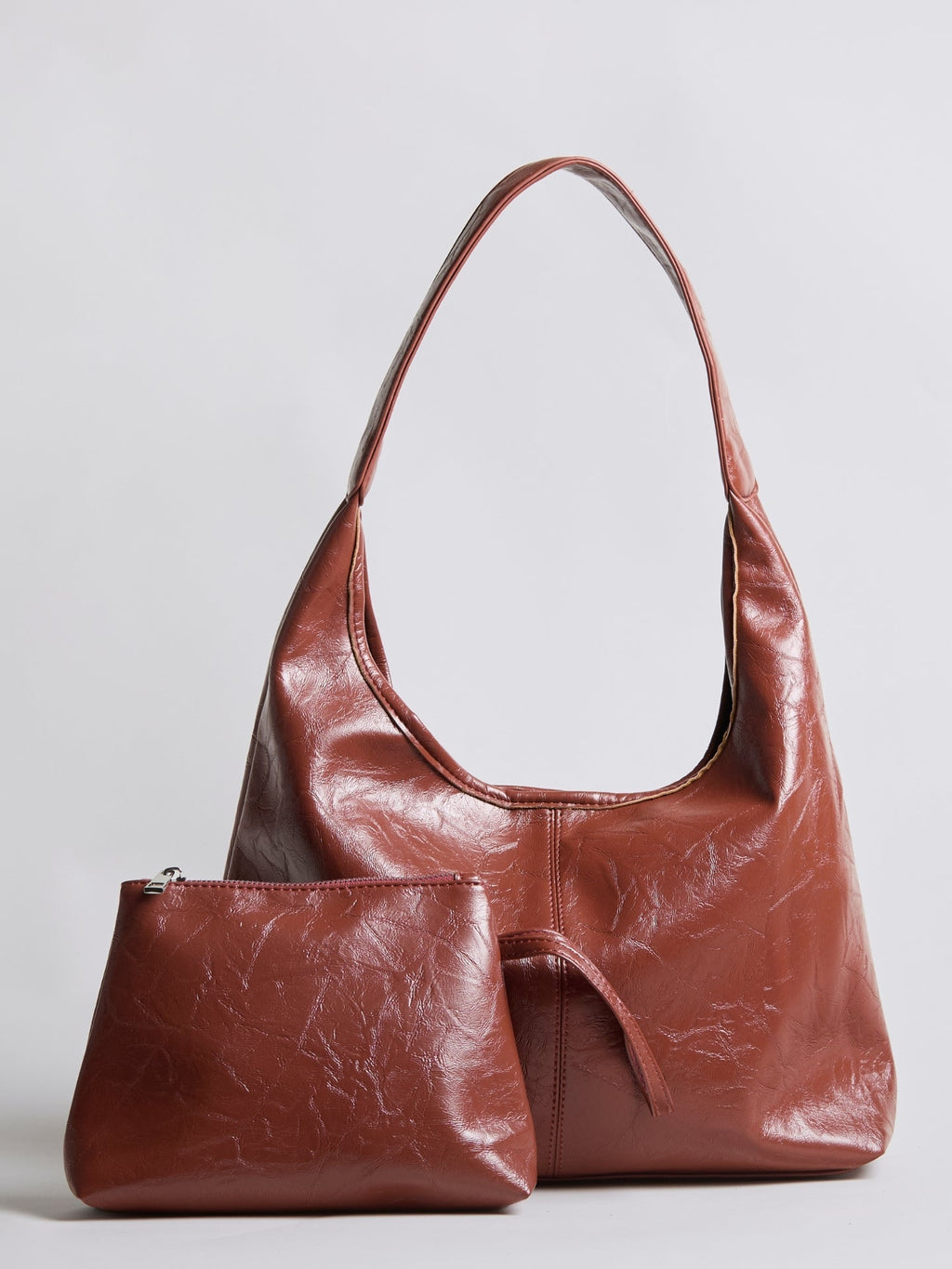 Distressed Vegan Leather Tote Bag for Everyday Use - Stylish and Durable