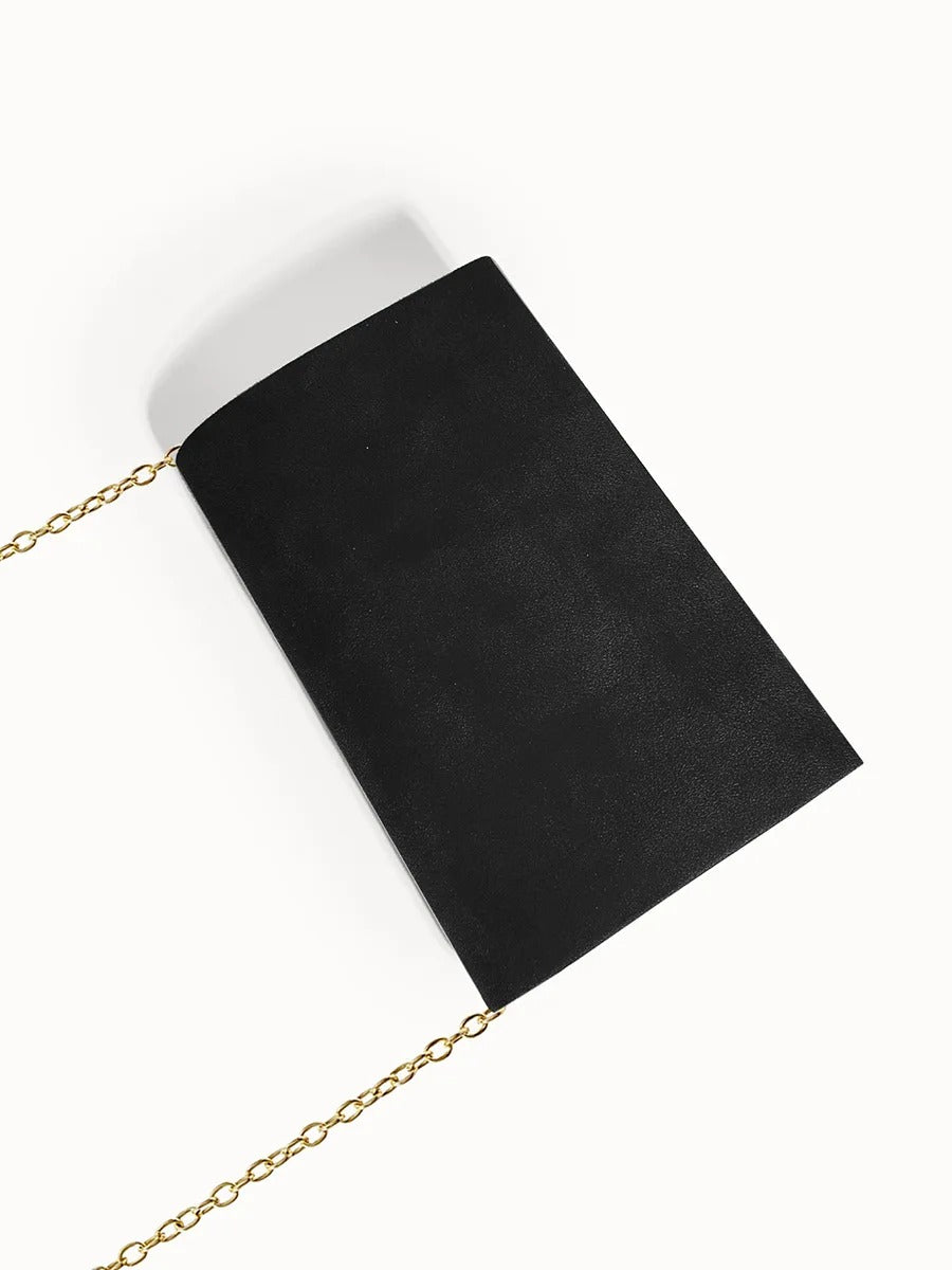 Suede Velvet Envelope Clutch Bag for Evening Events and Parties