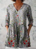 Effortless Everyday – Fluid V-Neck Long Blouse