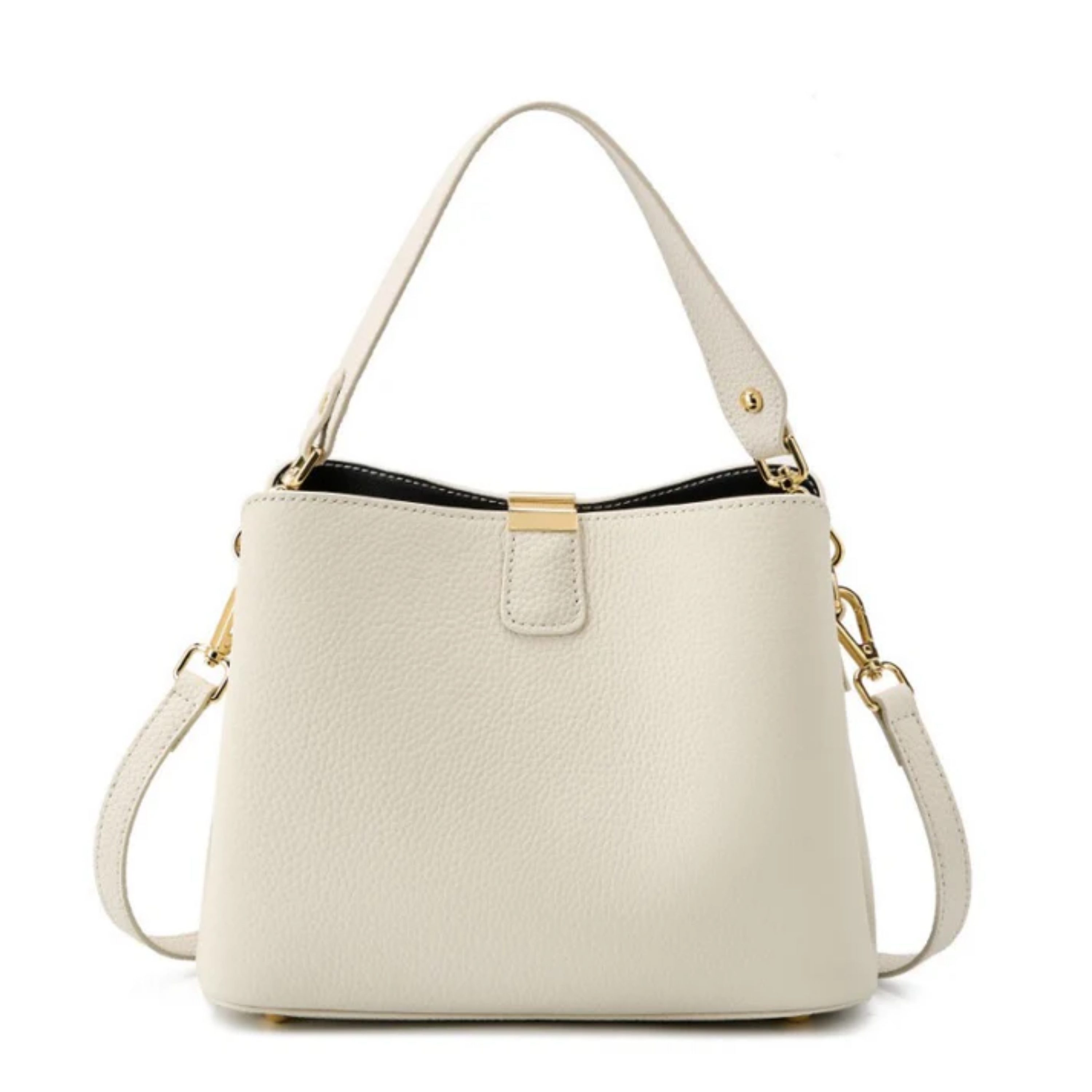 Genuine Leather Bucket Handbag - Stylish Tote for Everyday Use