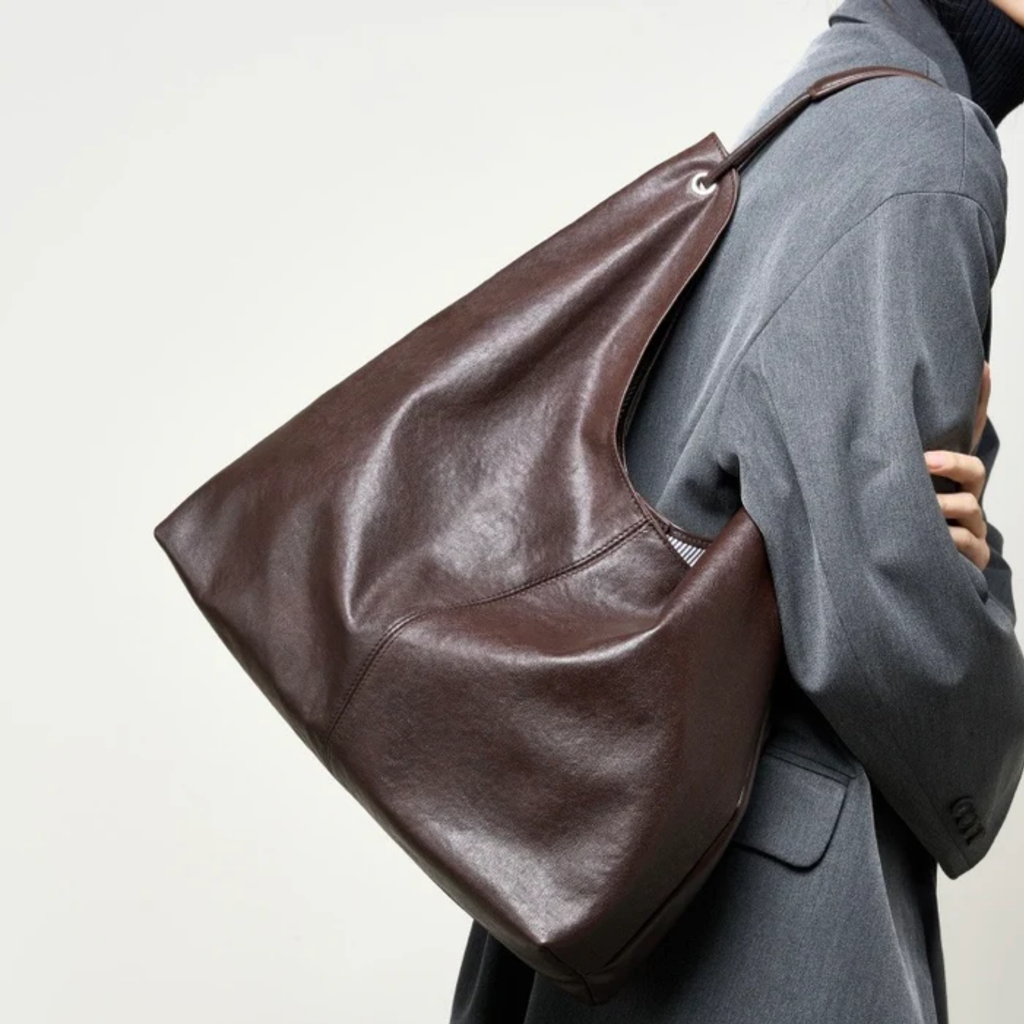 Genuine Leather Tote Bag for Women - Stylish Everyday Handbag in Classic Design