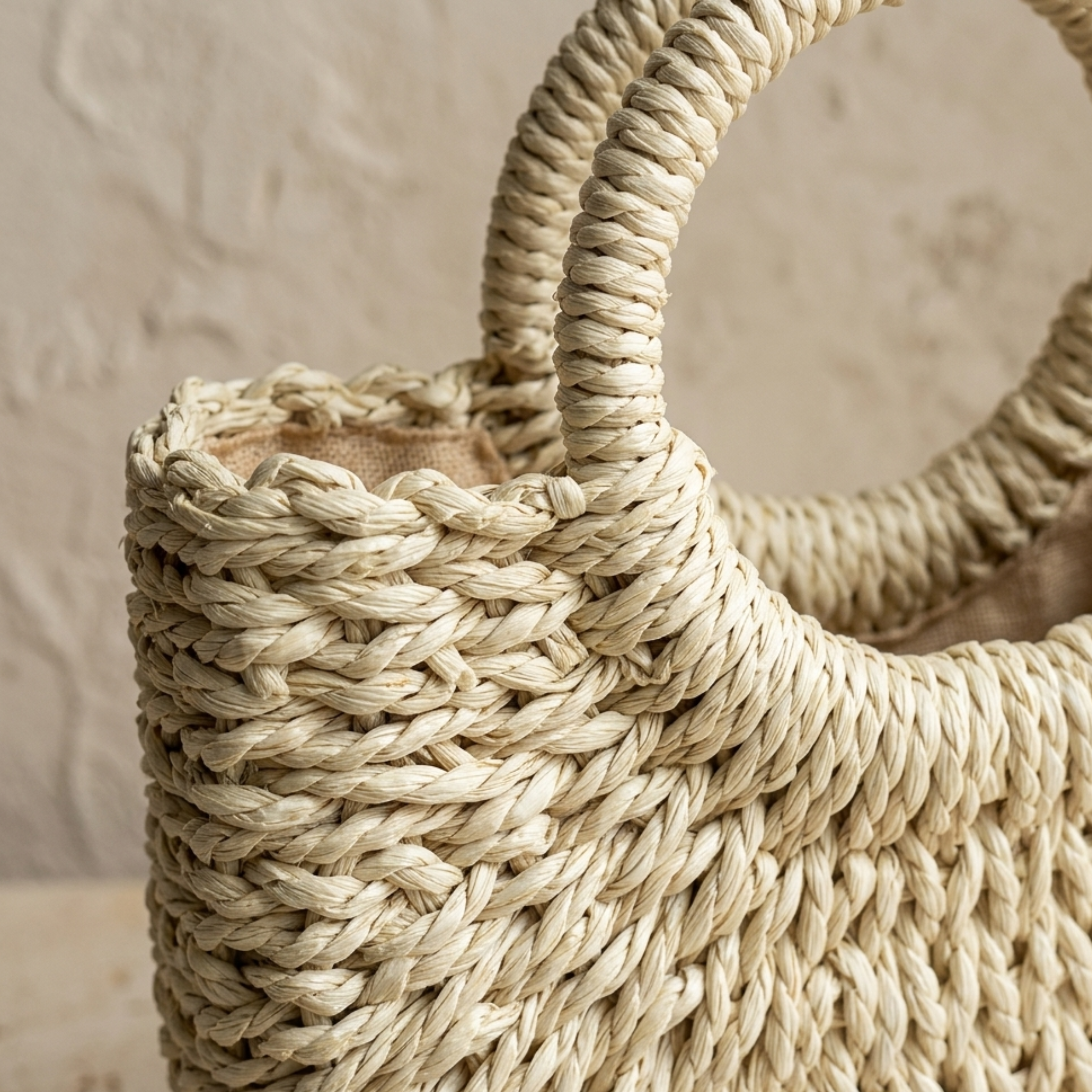 Boho Wicker Half-Circle Tote Handbag - Eco-Friendly Fashion Accessory