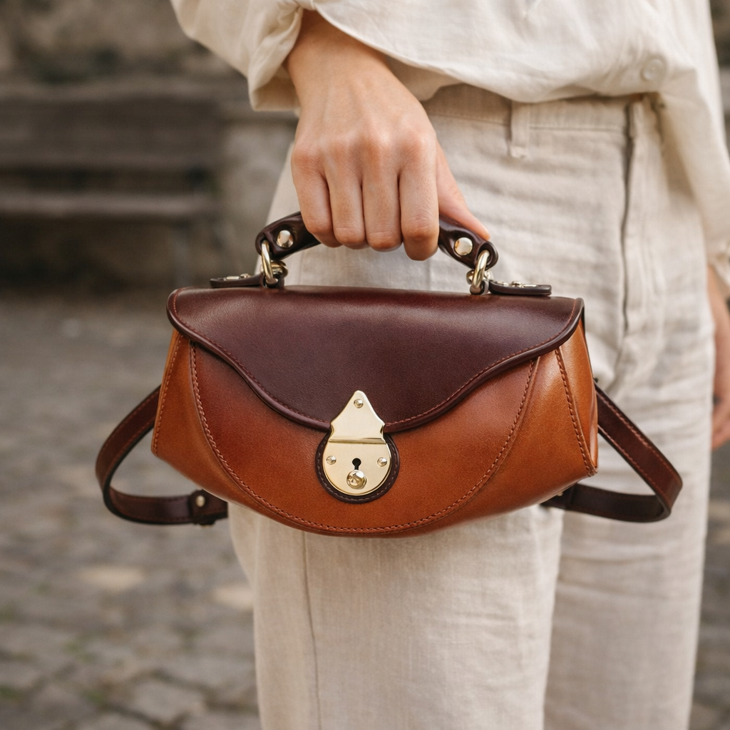 Leather Tote Handbag with Spacious Interior for Everyday Use
