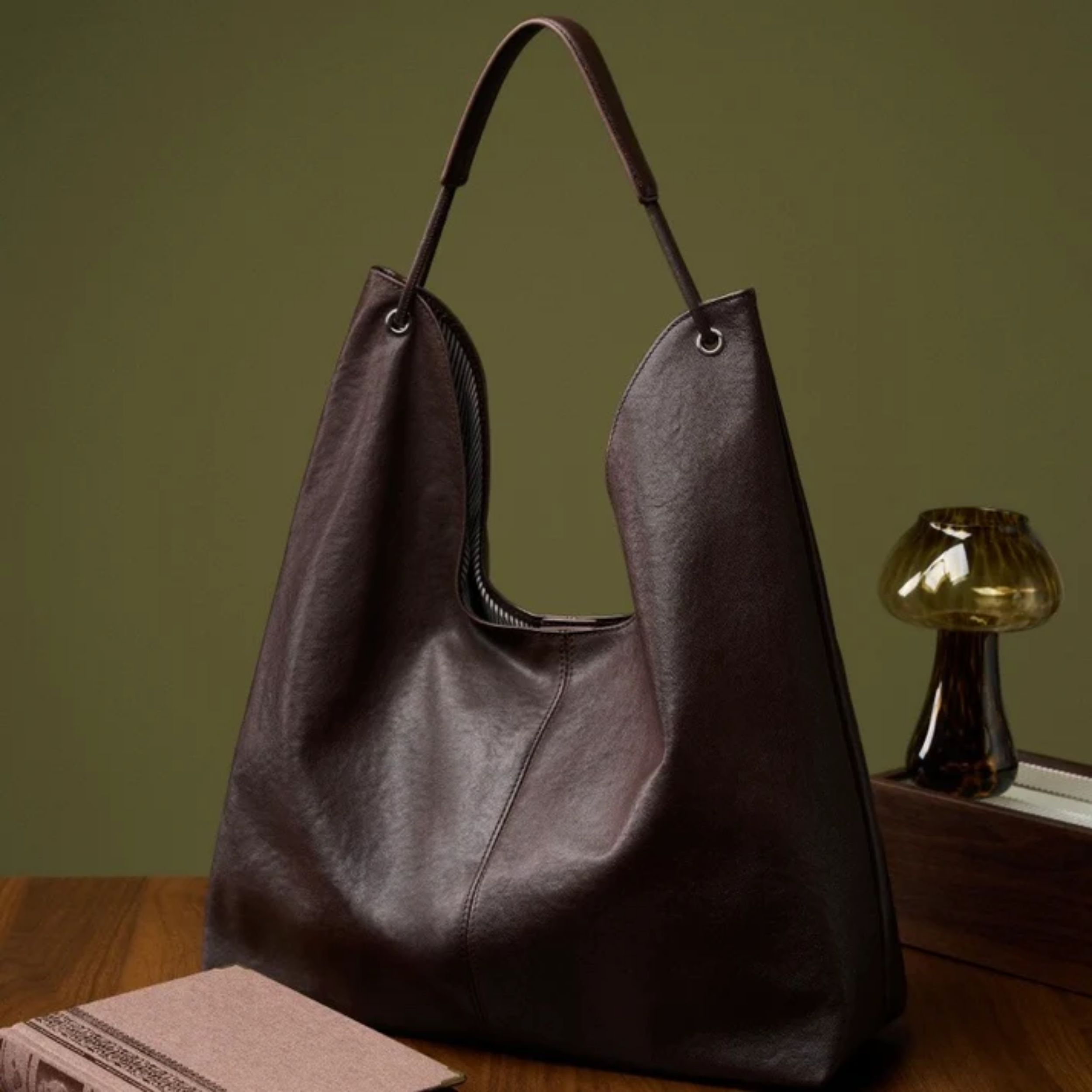 Genuine Leather Tote Bag for Women - Stylish Everyday Handbag in Classic Design