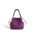 Top-Grain Leather Bucket Bag - Stylish Everyday Tote for Women