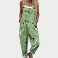 Pistachio Green Relaxed Dungarees