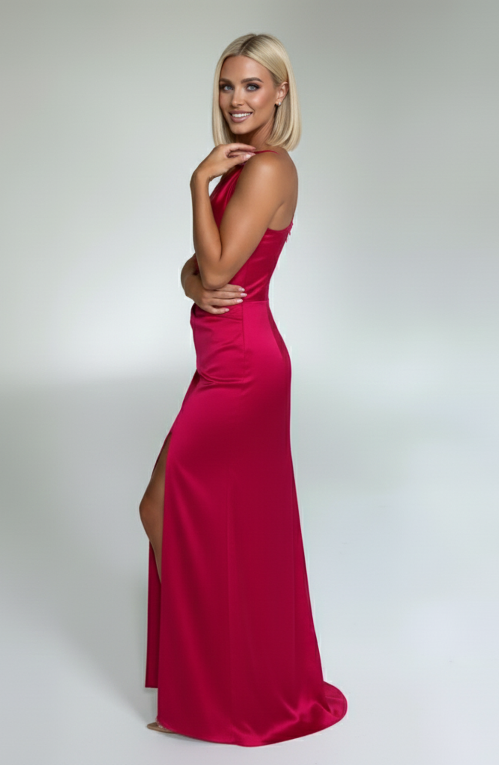 Elegant Satin Maxi Slip Gown | Long Dress for Formal Events and Evening Wear