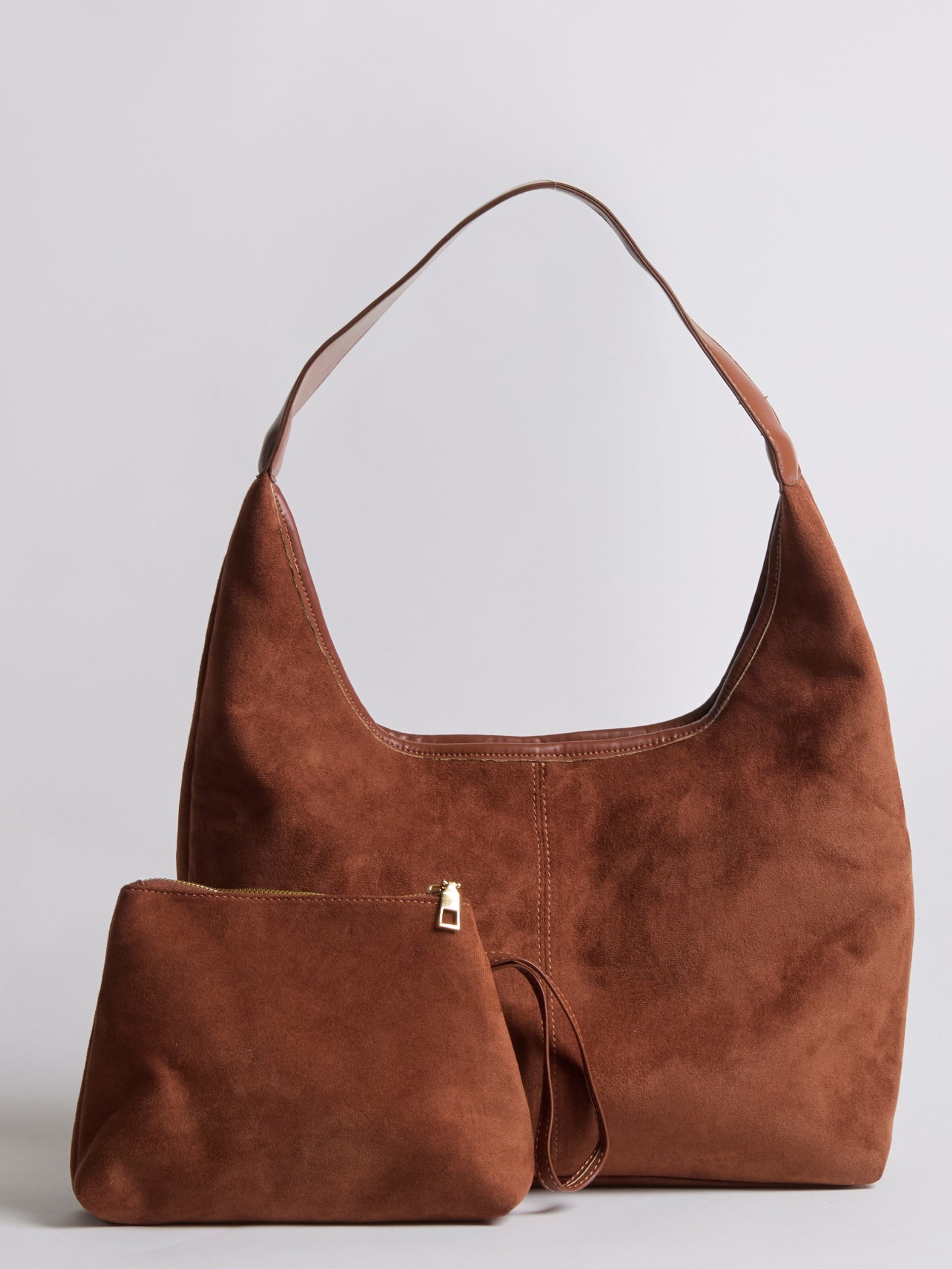Vegan Leather Half-Moon Tote Bag - Stylish and Versatile Handbag for Everyday Use