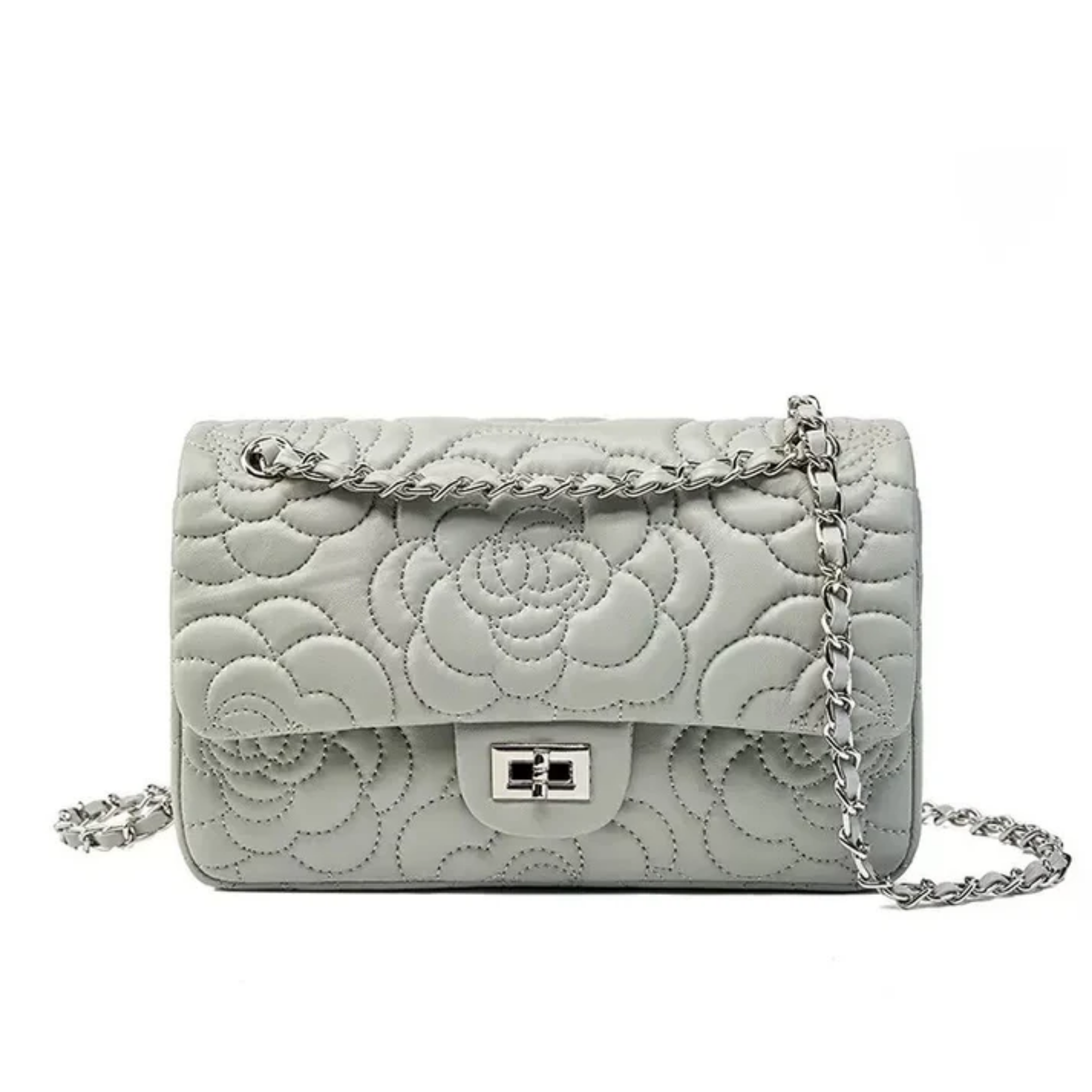 Genuine Sheepskin Crossbody Bag with Chain Strap for Everyday Use