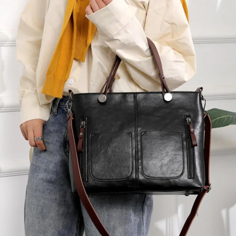 Luxe Leather Crossbody Bag - Stylish and Versatile Everyday Accessory