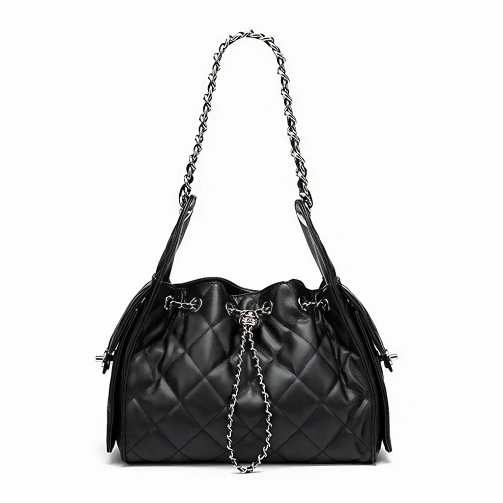 Genuine Leather Bucket Shoulder Bag for Everyday Use - Stylish and Durable