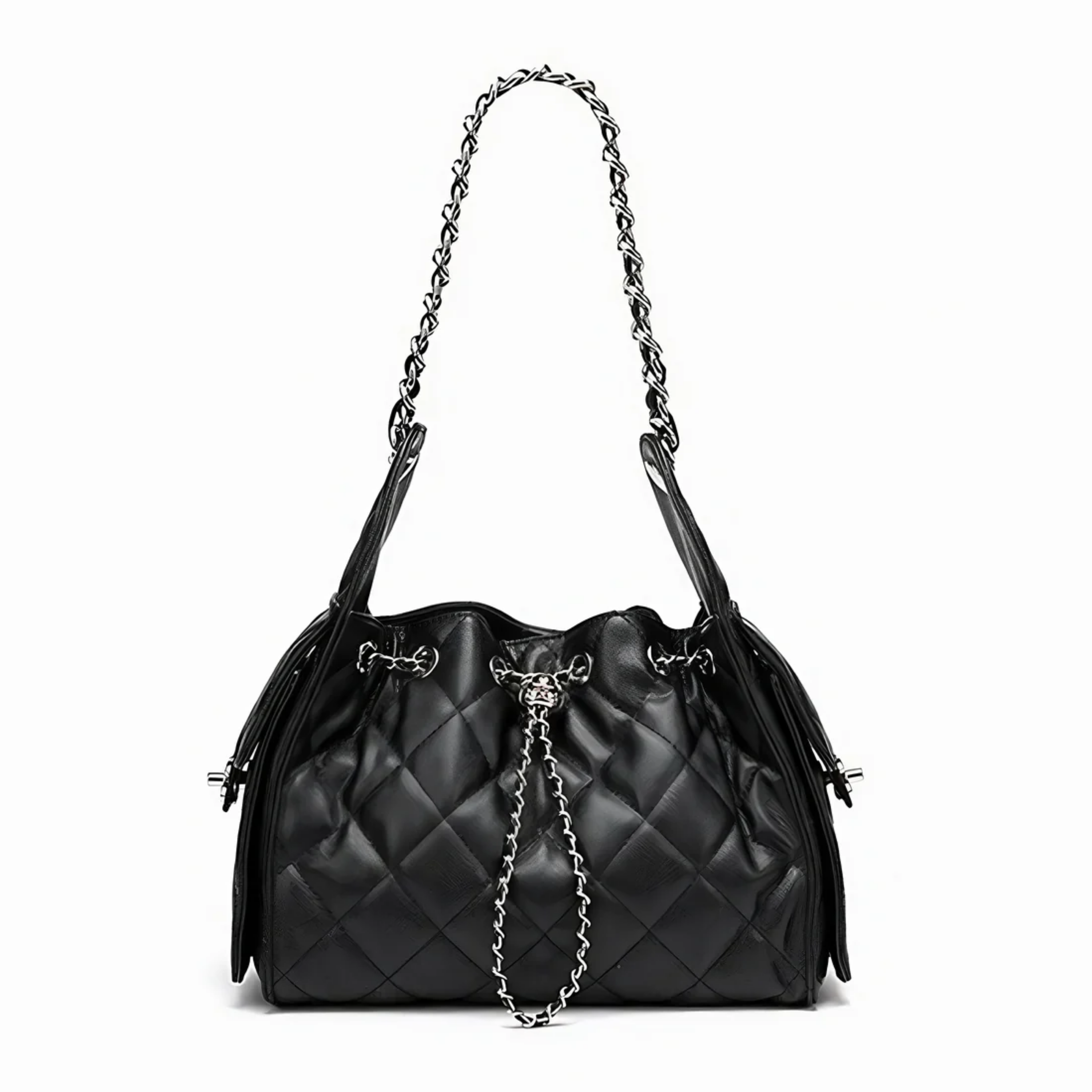Genuine Leather Bucket Shoulder Bag for Everyday Use - Stylish and Durable