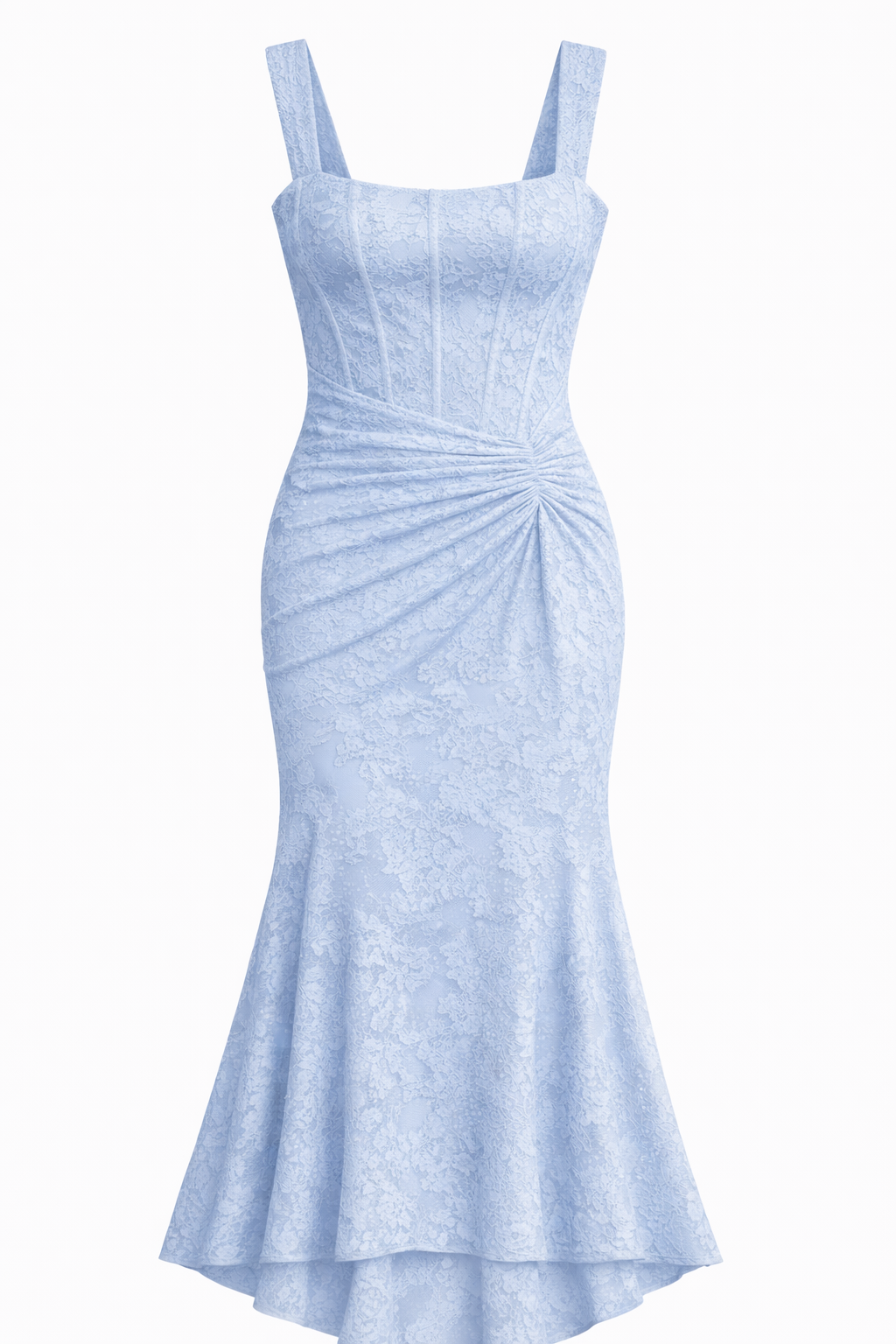 Bias Cut Satin Midi Dress in Luminous Neutral for Elegant Evening Wear