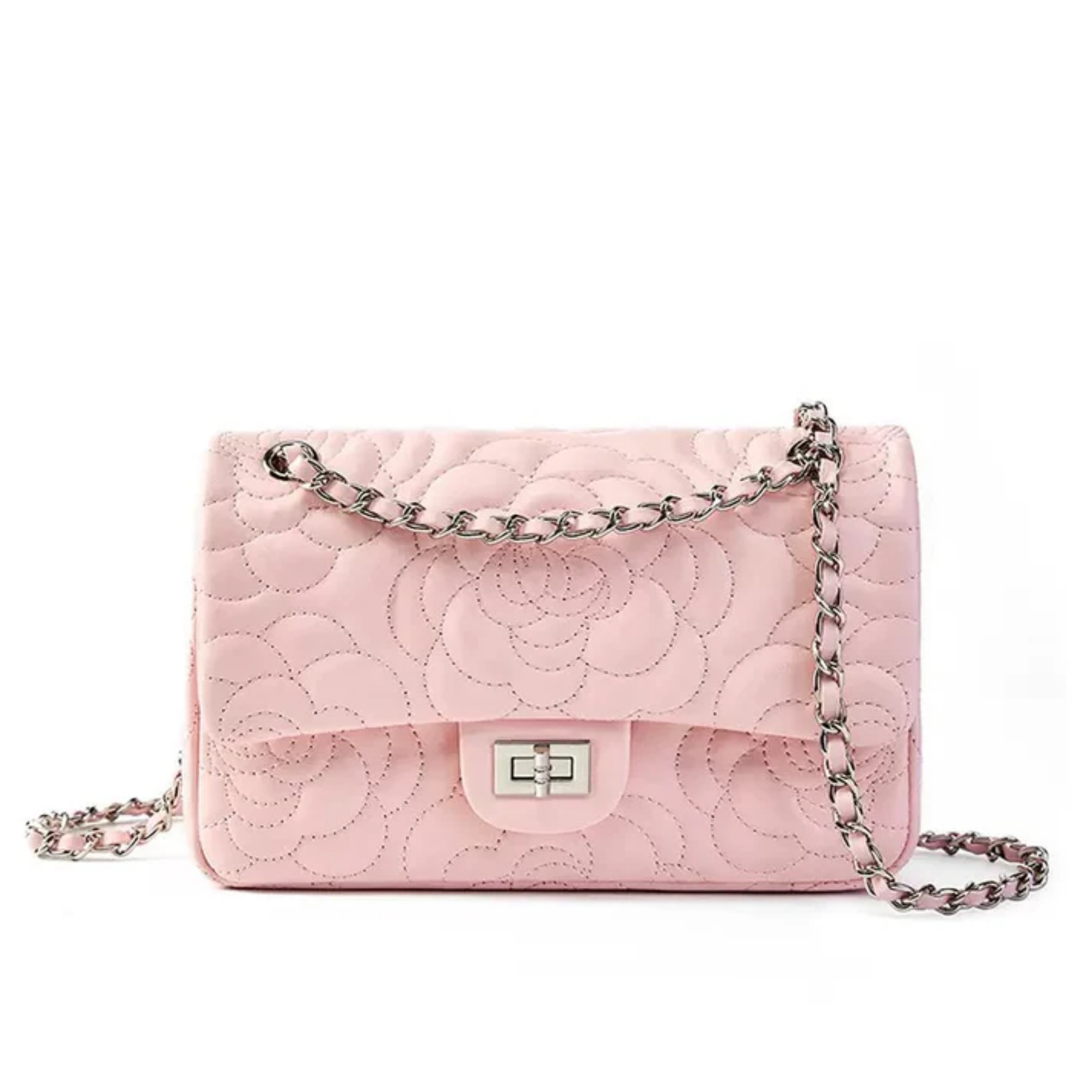 Genuine Sheepskin Crossbody Bag with Chain Strap for Everyday Use