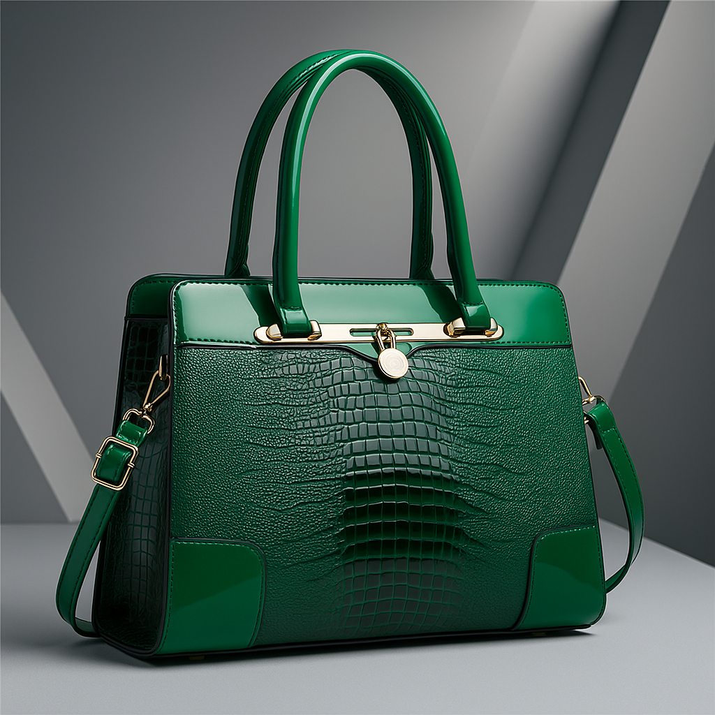 Leather Tote Handbag with Elegant Design