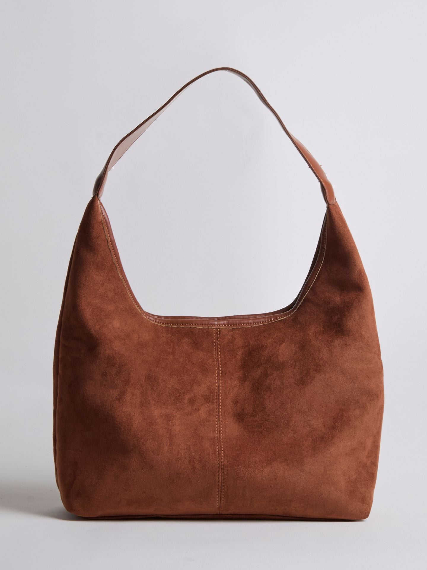 Vegan Leather Half-Moon Tote Bag - Stylish and Versatile Handbag for Everyday Use