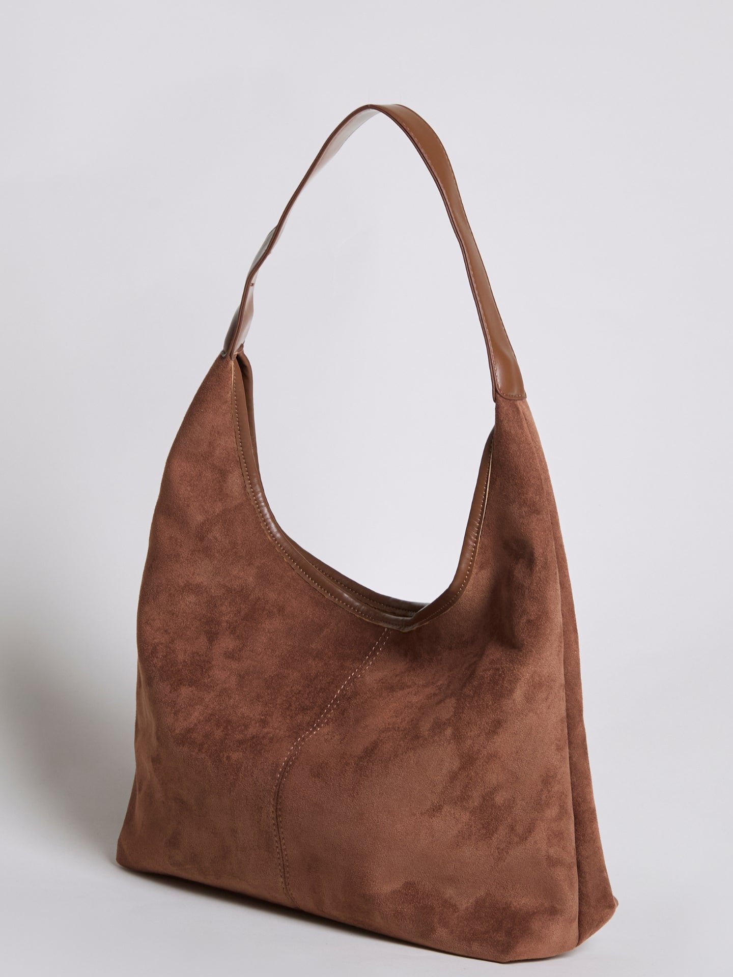 Vegan Leather Half-Moon Tote Bag - Stylish and Versatile Handbag for Everyday Use