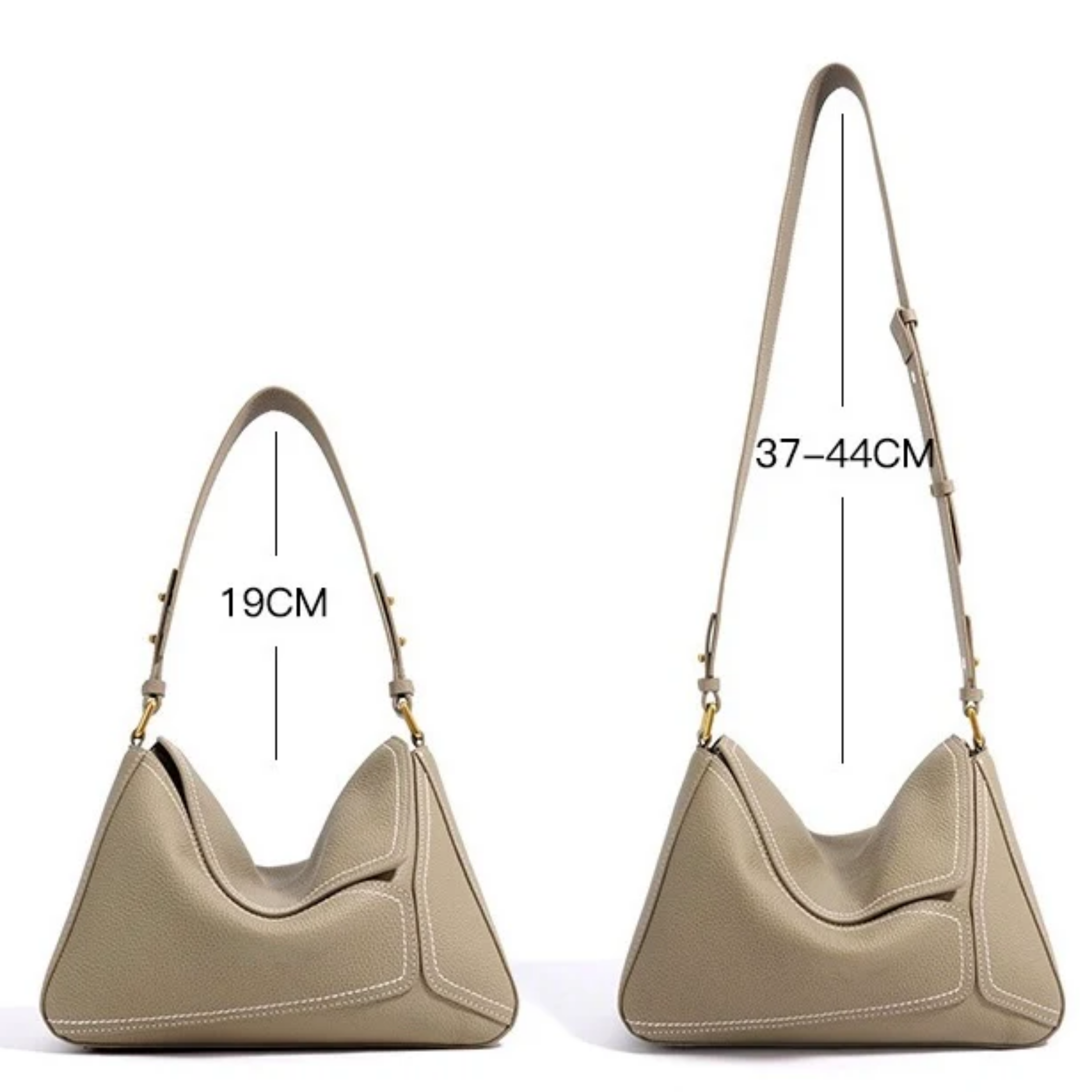 Genuine Leather Geometric Crossbody Shoulder Bag for Everyday Use