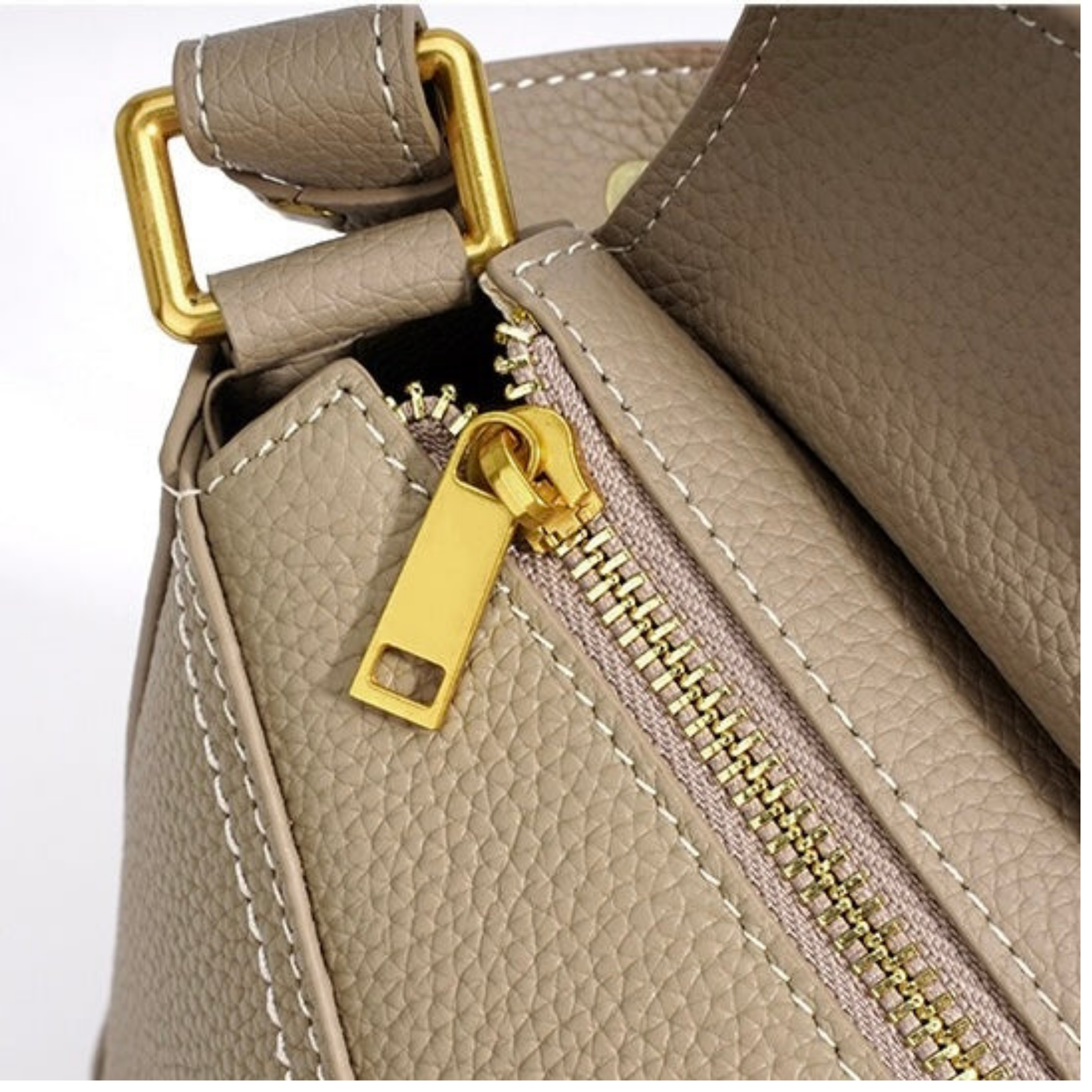 Genuine Leather Geometric Crossbody Shoulder Bag for Everyday Use