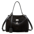 Soft Suede Leather Top-Handle Bag for Everyday Use - Stylish and Versatile
