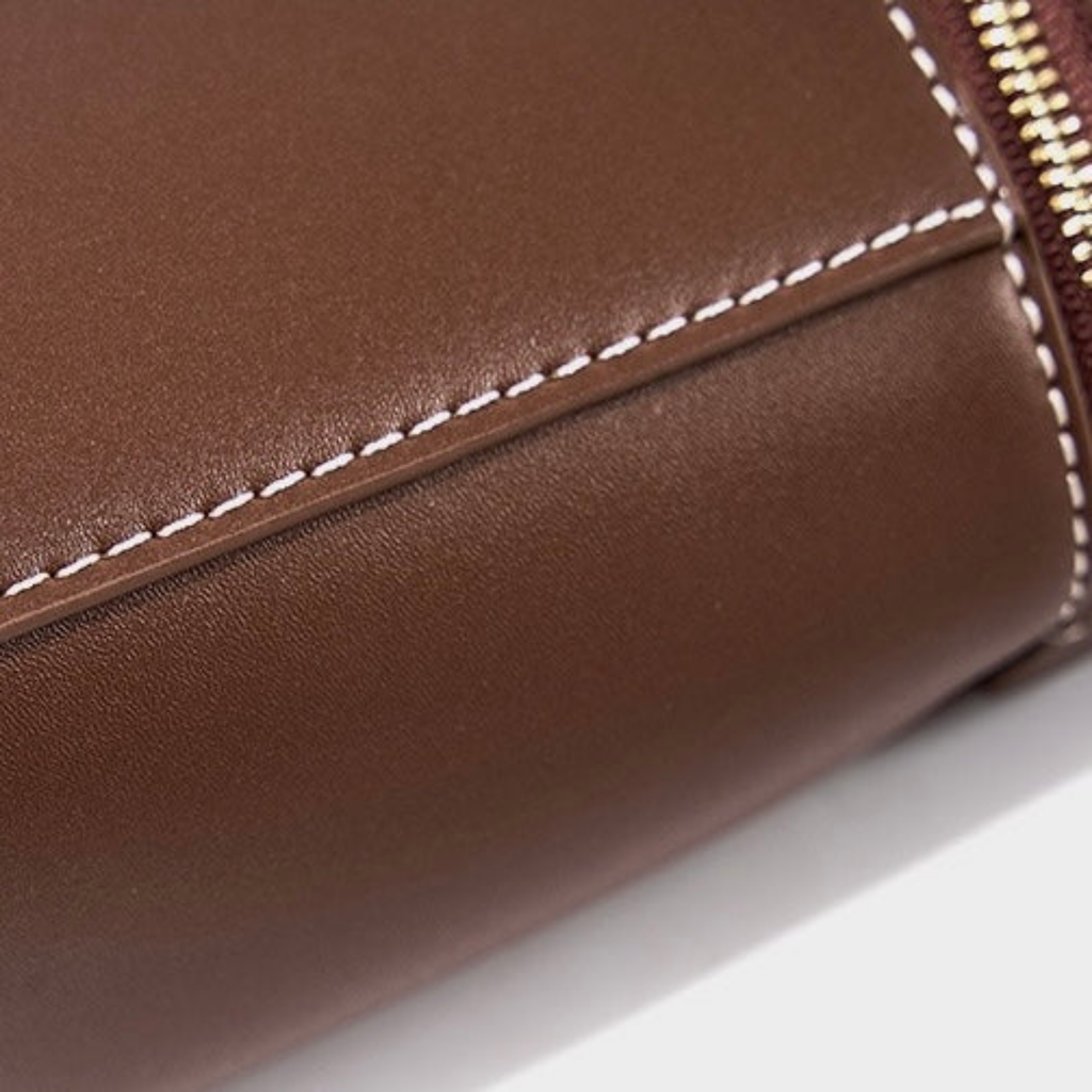 Genuine Leather Crossbody Bucket Bag - Stylish and Versatile Handbag for Everyday Use